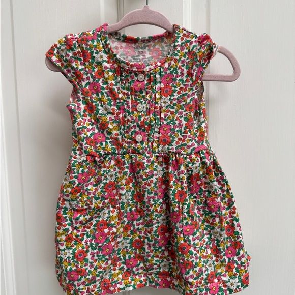 NWOT Carter’s 12M Girls Red Casual Sundress with Flutter Cap Short Sleeves - Picture 1 of 7